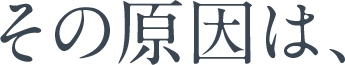 その原因は
